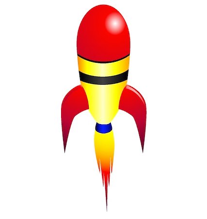 simsearch:400-06067518,k - Vector rocket missile Photographie de stock - Aubaine LD & Abonnement, Code: 400-04691387