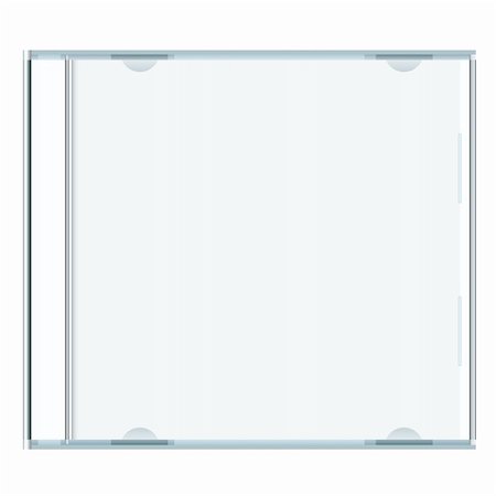 White blank music cd case with room to write your own text Stock Photo - Budget Royalty-Free & Subscription, Code: 400-04692024