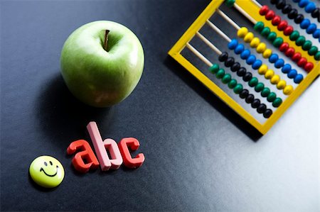 Inscription on a school chalkboard - back to school Stock Photo - Budget Royalty-Free & Subscription, Code: 400-04693712