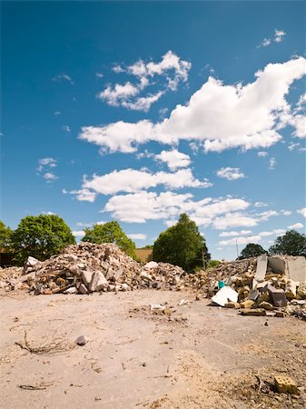 Demolished Neighbourhood on a sunny day Stock Photo - Budget Royalty-Free & Subscription, Code: 400-04693768