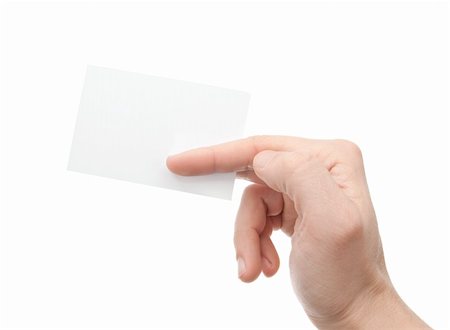 simsearch:400-05895521,k - Hand whit a card a over white background Stock Photo - Budget Royalty-Free & Subscription, Code: 400-04693937