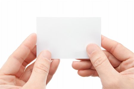 simsearch:400-06060056,k - Hand whit a card a over white background Foto de stock - Super Valor sin royalties y Suscripción, Código: 400-04693938