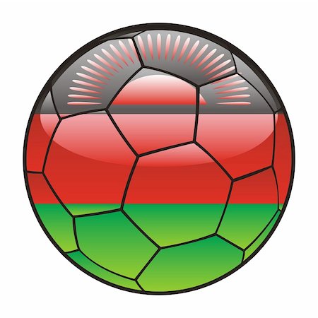 vector illustration of Malawi flag on soccer ball Foto de stock - Super Valor sin royalties y Suscripción, Código: 400-04704132