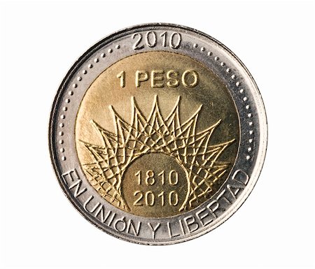 simsearch:614-00397697,k - Argentina, 2010 bicentenary anniversary coin, clipping path. Foto de stock - Super Valor sin royalties y Suscripción, Código: 400-04704287