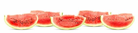 simsearch:825-02308416,k - Big red watermelons isolated on white background Foto de stock - Royalty-Free Super Valor e Assinatura, Número: 400-04704375