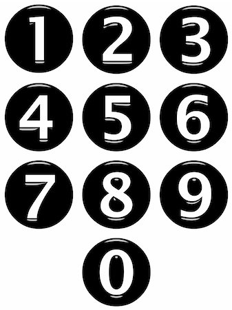 simsearch:400-04242112,k - 3d framed numbers isolated in white Stockbilder - Microstock & Abonnement, Bildnummer: 400-04705278