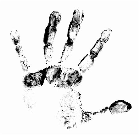 Printout of human hand with unique detail Stock Photo - Budget Royalty-Free & Subscription, Code: 400-04705310