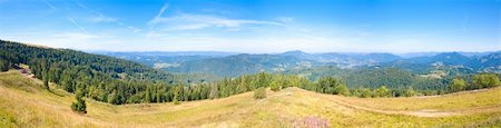 simsearch:400-04306537,k - Summer mountain country panorama (Ukraine, Carpathian Mountains).  Four shots stitch image. Stock Photo - Budget Royalty-Free & Subscription, Code: 400-04705912