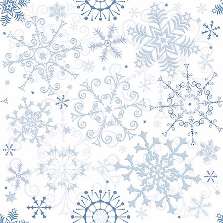 simsearch:400-04709734,k - Seamless white-blue pastel christmas pattern (vector) Stock Photo - Budget Royalty-Free & Subscription, Code: 400-04705983