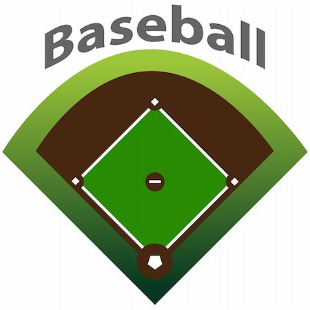 An overhead image of a baseball field. Stock Photo - Budget Royalty-Free & Subscription, Code: 400-04706032