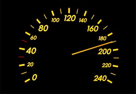 simsearch:400-08134279,k - Speedometer of a car showing 190 Foto de stock - Super Valor sin royalties y Suscripción, Código: 400-04706209