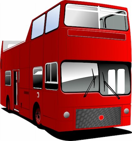 An open topped tour London bus. Vector illustration Photographie de stock - Aubaine LD & Abonnement, Code: 400-04706371