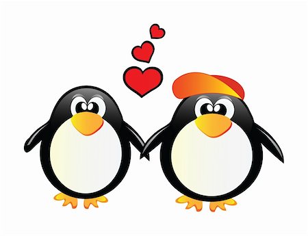 simsearch:400-04900478,k - nice illustration of little sweet penguins Photographie de stock - Aubaine LD & Abonnement, Code: 400-04706722