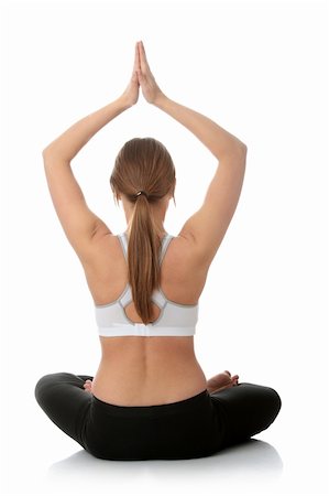simsearch:400-04708096,k - Young caucasian woman exercising yoga Stockbilder - Microstock & Abonnement, Bildnummer: 400-04708039