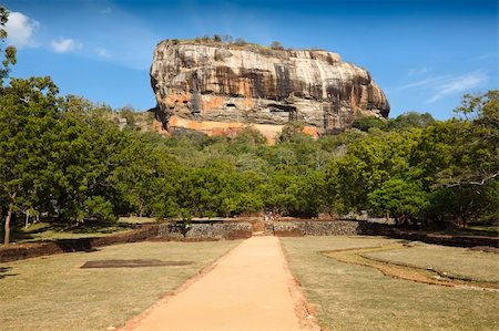 dimol (artist) - Famous ancient Sigiriya rock. Sri Lanka Stock Photo - Budget Royalty-Free & Subscription, Code: 400-04708580