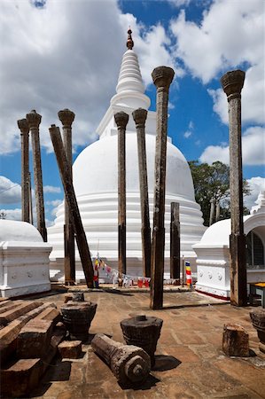 dagoba - Ancient Thuparama Dagoba (stupa) in Anuradhapura, Sri Lanka Stock Photo - Budget Royalty-Free & Subscription, Code: 400-04708654
