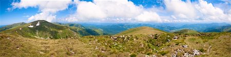 simsearch:400-04306537,k - Summer mountain panorama (Ukraine, Carpathian Mountains). Four shots stitch image. Stock Photo - Budget Royalty-Free & Subscription, Code: 400-04708817