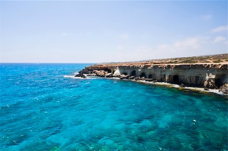 Sea caves in Cyprus near Agia Napa Stock Photo - Budget Royalty-Free & Subscription, Code: 400-04708831