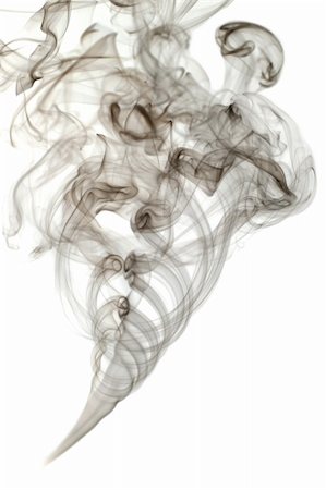 simsearch:400-03920699,k - Grey smoke on white background Photographie de stock - Aubaine LD & Abonnement, Code: 400-04709094