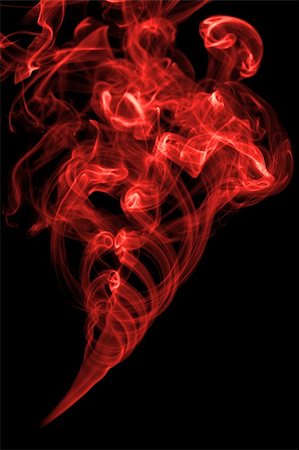 simsearch:400-03920699,k - Red smoke on black background Photographie de stock - Aubaine LD & Abonnement, Code: 400-04709091