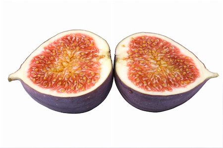 simsearch:400-07506471,k - fresh halved fig isolated on white background Foto de stock - Royalty-Free Super Valor e Assinatura, Número: 400-04709108