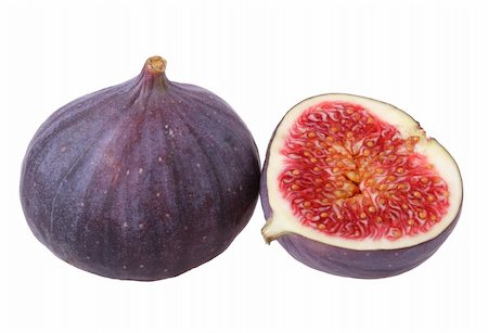 simsearch:400-07506471,k - Fresh figs isolated on white background Foto de stock - Royalty-Free Super Valor e Assinatura, Número: 400-04709109