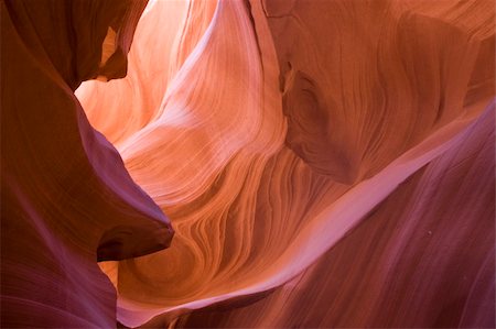 Beautiful rocks formations in Antelope Canyon in Arizona Photographie de stock - Aubaine LD & Abonnement, Code: 400-04709313