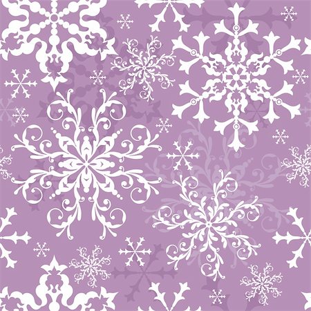 simsearch:400-04728067,k - Seamless violet and white christmas pattern (vector) Foto de stock - Super Valor sin royalties y Suscripción, Código: 400-04709734