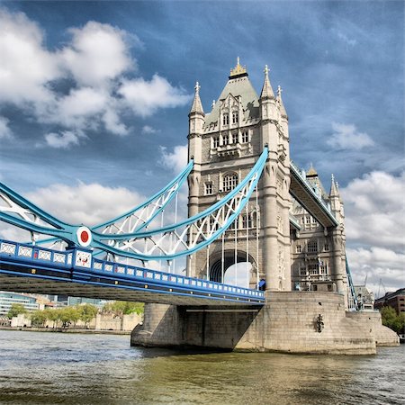 simsearch:400-04323461,k - Tower Bridge on River Thames, London, UK - high dynamic range HDR Stock Photo - Budget Royalty-Free & Subscription, Code: 400-04709862