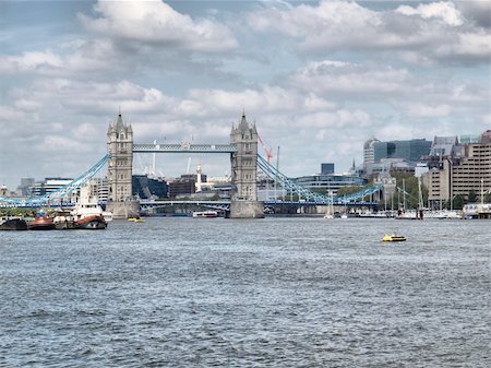 simsearch:400-04323461,k - Tower Bridge on River Thames, London, UK - high dynamic range HDR Stock Photo - Budget Royalty-Free & Subscription, Code: 400-04709870