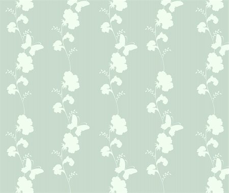 simsearch:400-05234537,k - drawing of beautiful flower pattern in a green background Fotografie stock - Microstock e Abbonamento, Codice: 400-04700222