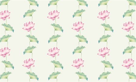 simsearch:400-05236331,k - illustration drawing of beautiful pink lotus pattern Foto de stock - Super Valor sin royalties y Suscripción, Código: 400-04700256