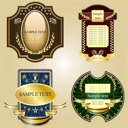 simsearch:400-05690619,k - Set of vector vintage labels Stock Photo - Budget Royalty-Free & Subscription, Code: 400-04701778
