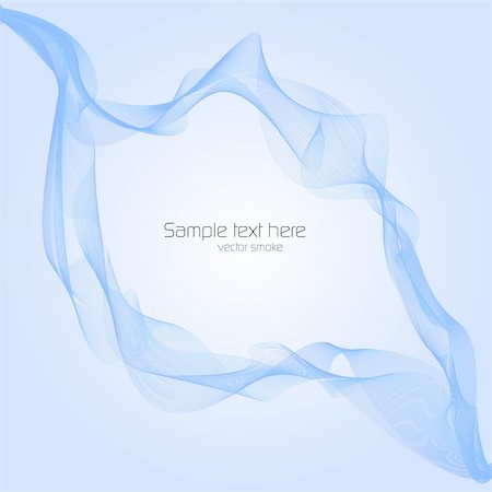 Abstract blue vector smoke Stock Photo - Budget Royalty-Free & Subscription, Code: 400-04701882