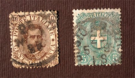simsearch:400-07087277,k - Close up of ancient old postal stamps Photographie de stock - Aubaine LD & Abonnement, Code: 400-04701895