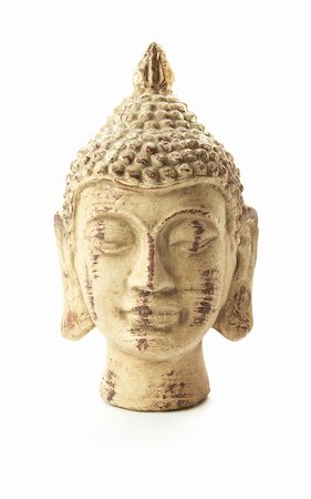 simsearch:400-05154191,k - buddha head isolated on white background Stock Photo - Budget Royalty-Free & Subscription, Code: 400-04702057