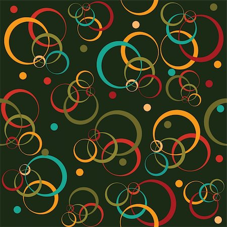 simsearch:400-08555680,k - Retro pattern with circles Stock Photo - Budget Royalty-Free & Subscription, Code: 400-04702175