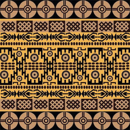 simsearch:400-04532808,k - Ethnic pattern with african symbols & ornaments Fotografie stock - Microstock e Abbonamento, Codice: 400-04702171