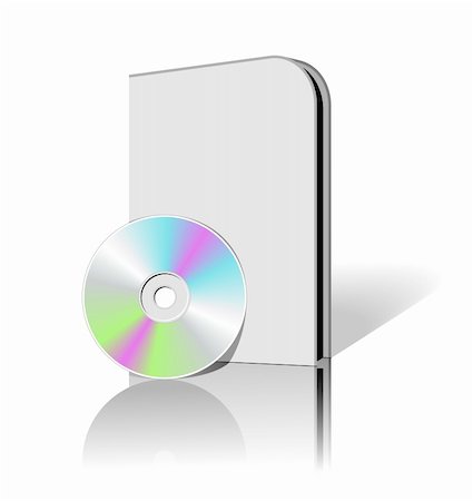 dvd - CD DVD box. Blank 3d boxes. Vector design element. Stock Photo - Budget Royalty-Free & Subscription, Code: 400-04714040