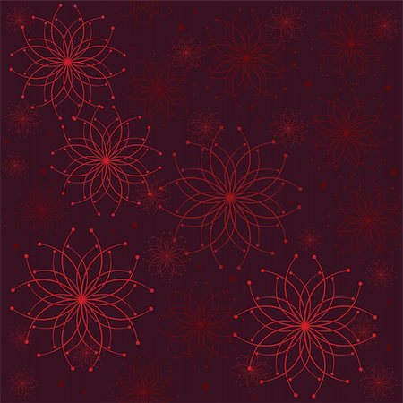 simsearch:400-04727993,k - Background with abstract flowers in red tones Stock Photo - Budget Royalty-Free & Subscription, Code: 400-04714441