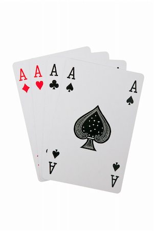 simsearch:400-04382425,k - Playing cards isolated on a white background. Stockbilder - Microstock & Abonnement, Bildnummer: 400-04715053