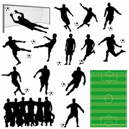 simsearch:400-04385920,k - vector set of soccer players Stock Photo - Budget Royalty-Free & Subscription, Code: 400-04715142