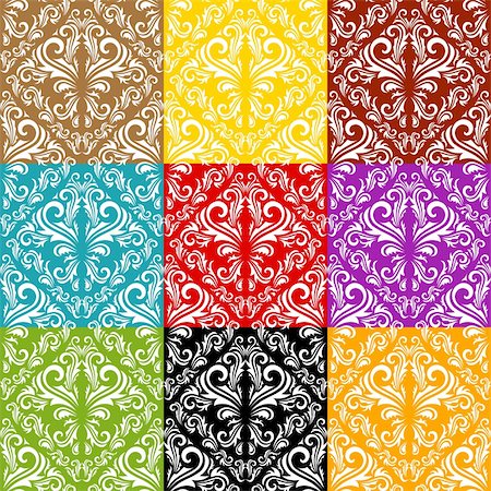 simsearch:400-06629563,k - Seamless floral pattern. Nice to use as background. Foto de stock - Super Valor sin royalties y Suscripción, Código: 400-04715418