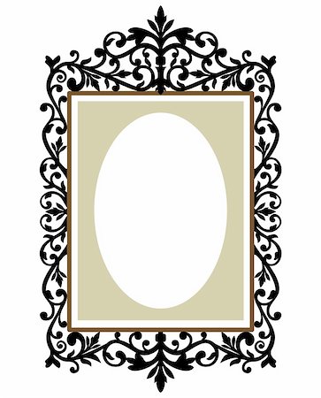 simsearch:400-04145153,k - Illustration of an ornate and decorative frame, full scalable vector graphic for easy editing and color change, included Eps v8 and 300 dpi JPG Stock Photo - Budget Royalty-Free & Subscription, Code: 400-04715532