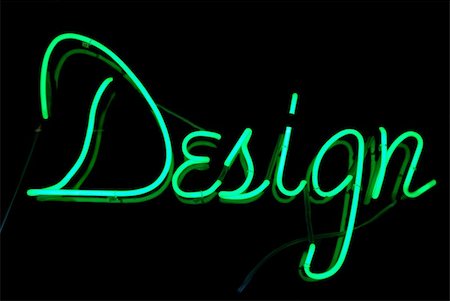 Design neon sign in green isolated on black background Stock Photo - Budget Royalty-Free & Subscription, Code: 400-04715616
