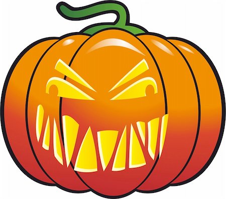 simsearch:400-07774937,k - A cheerfull halloween pumpkin isolated on white bacground Foto de stock - Super Valor sin royalties y Suscripción, Código: 400-04715890