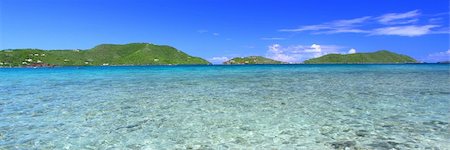 View of the Caribbean island Tortola - British Virgin Islands. Foto de stock - Super Valor sin royalties y Suscripción, Código: 400-04715975