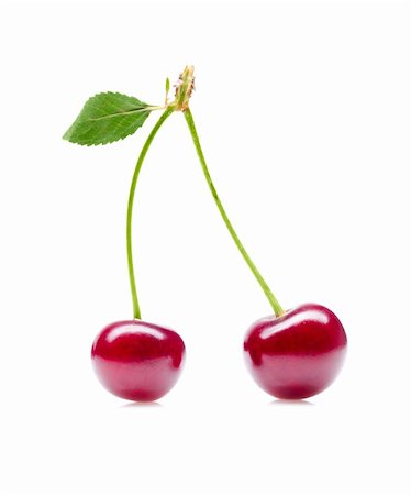 simsearch:400-04859130,k - Isolated cherry Photographie de stock - Aubaine LD & Abonnement, Code: 400-04716982