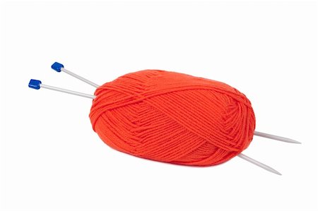 Threads for knitting with spokes isolated. Stockbilder - Microstock & Abonnement, Bildnummer: 400-04717056