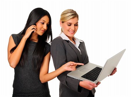 Dynamic team of business woman discuss work Stock Photo - Budget Royalty-Free & Subscription, Code: 400-04717195